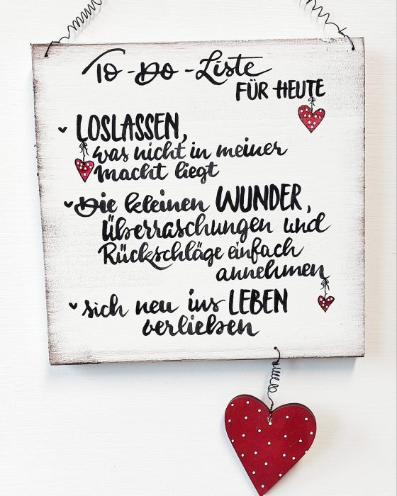 Sprücheschild "To-Do-Liste"