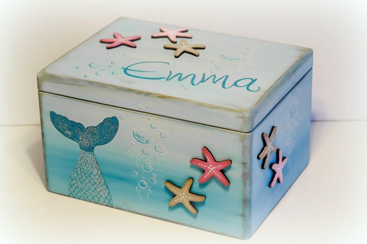 Kiste mit Geburtsdaten - Meerjungfrau