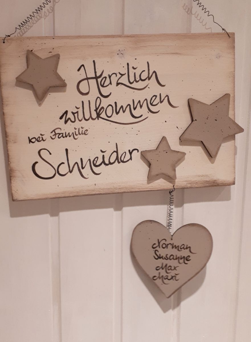 Türschild Sterne (Farbe frei wählbar)